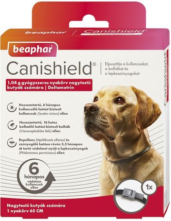 Beaphar CaniShield repellens nyakörv kutyáknak bolhák, kullancsok és lepkeszúnyogok ellen