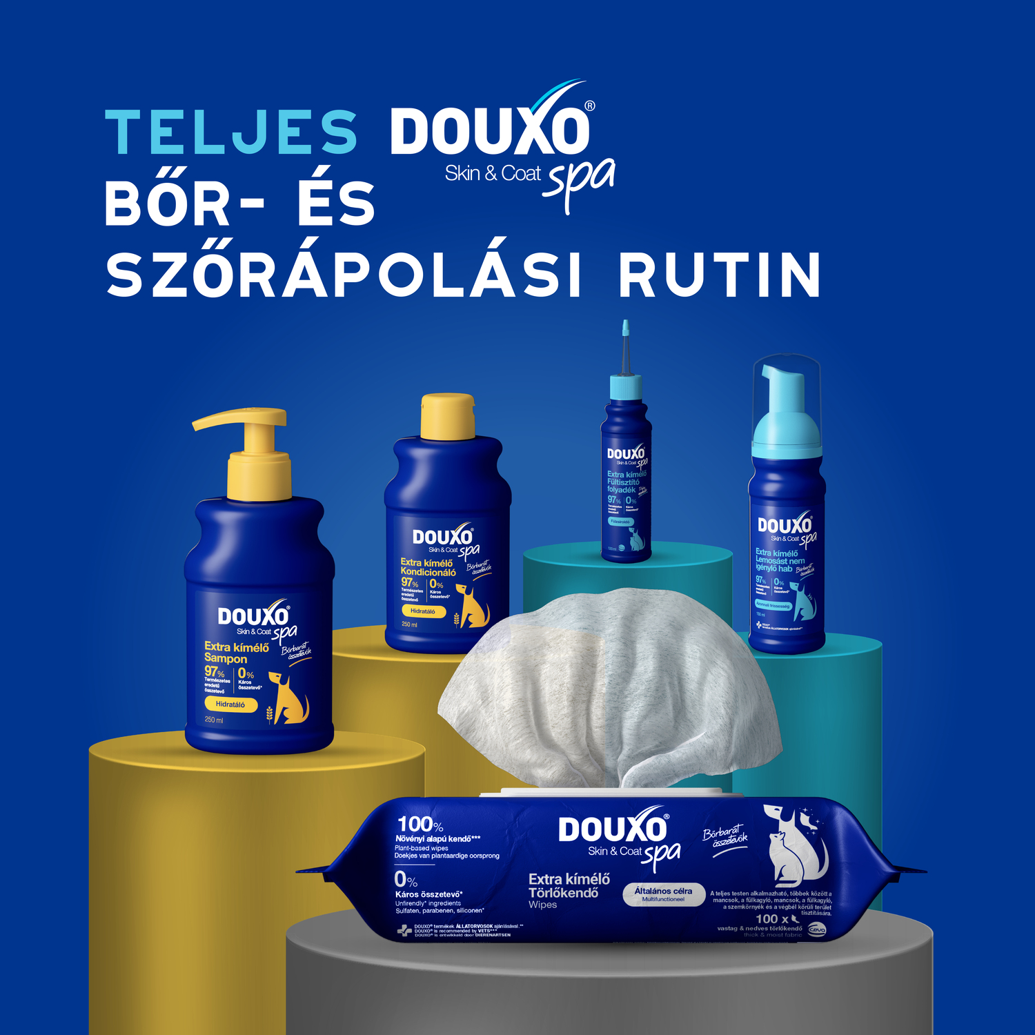 Douxo Spa spumă fără clătire pentru câini - zoom