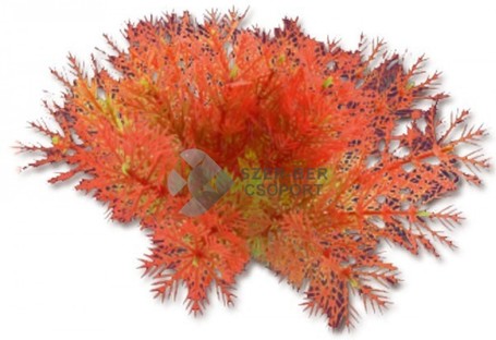 Happet akváriumi műnövény vörös levelekkel (1F19)