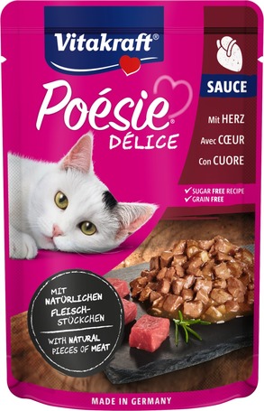 Vitakraft Poésie Délice Heart szószos eledel macskáknak alutasakban