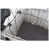 Trixie szürke fonott szállítókosár kerékpárra #10