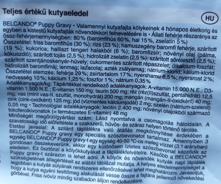 Belcando Puppy Gravy | Szószos táp kölyökkutyáknak