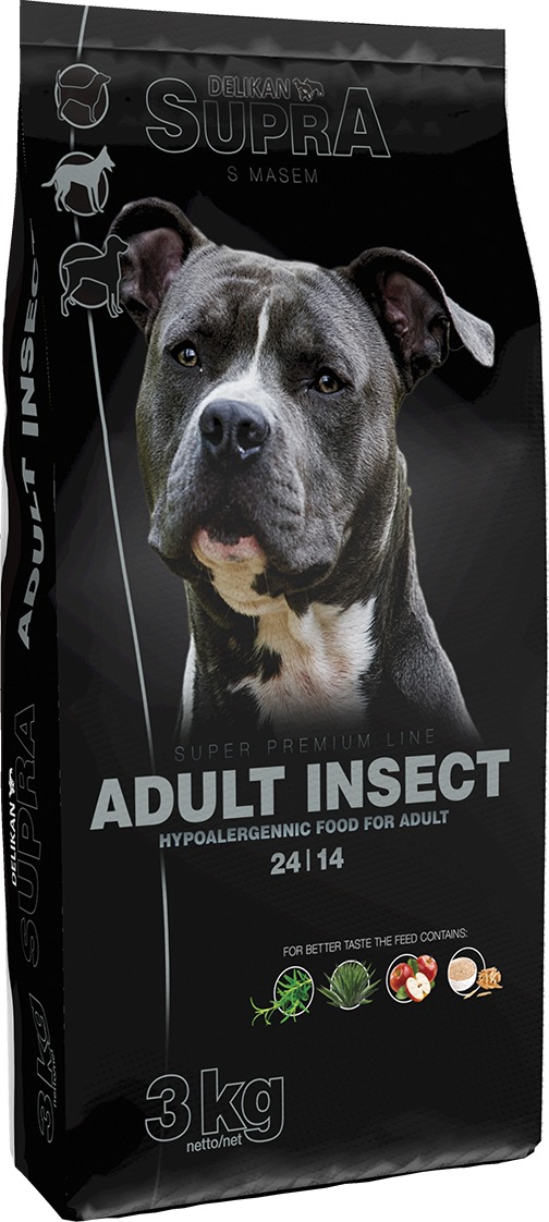 Supra Dog Adult Hypoallergenic Insect | Hrană pentru câini cu proteine de insecte