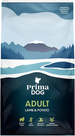 PrimaDog Adult All Breed Lamb & Potato gabonamentes száraz kutyatáp