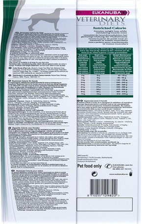 Eukanuba Restricted Calories száraz gyógytáp kutyáknak