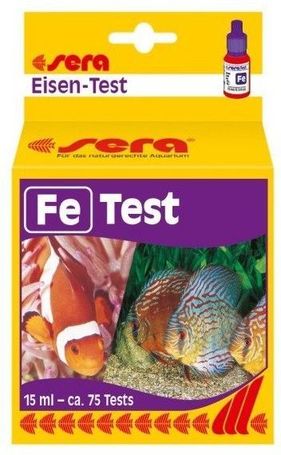 Sera Fe Test – Akváriumi vaskoncentráció ellenőrzésére