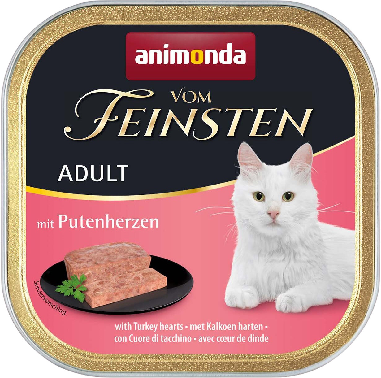 Animonda Cat Vom Feinsten Adult tăviță cu inimă de curcan
