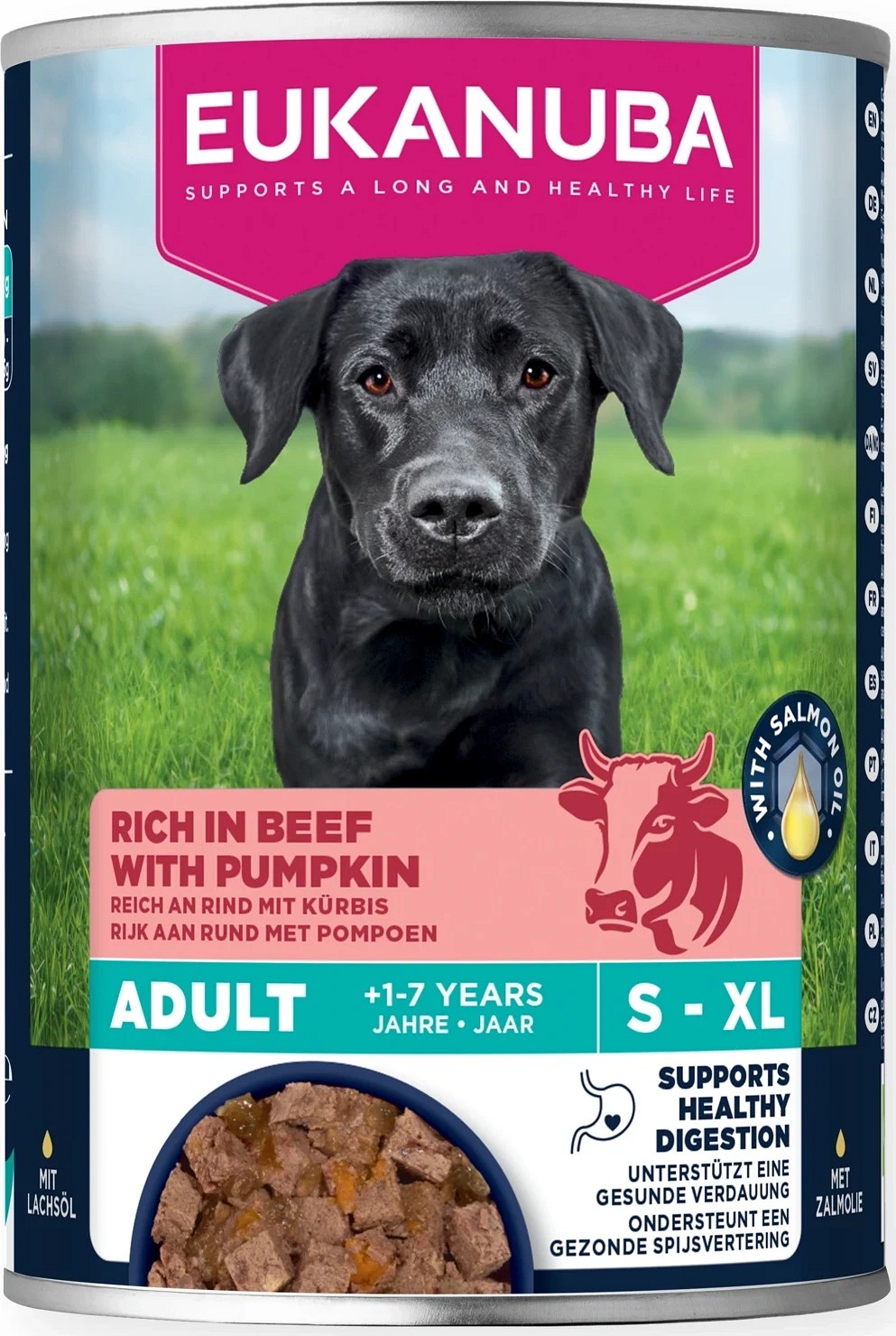 Eukanuba hrană umedă Adult pentru câini cu vită