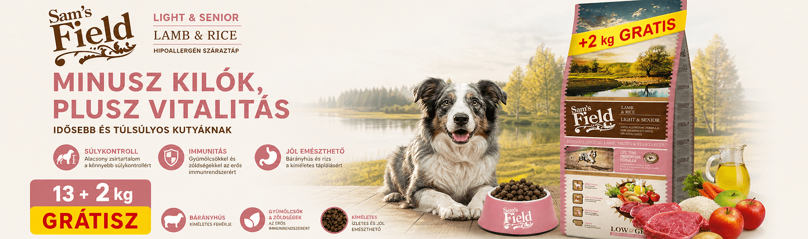 Sam's Field 13 + 2 kg grátisz