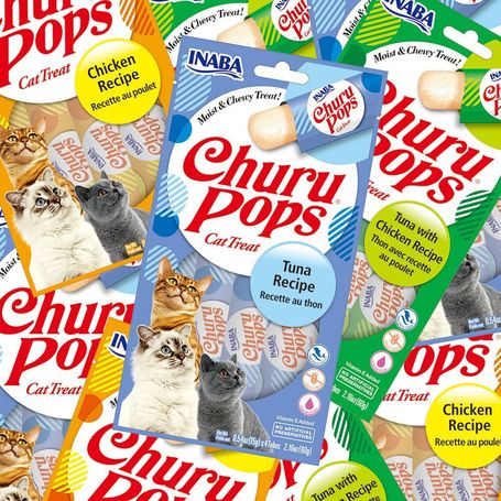 Inaba Cat Churu Pops jutalomfalat rúd macskáknak változatos ízekben