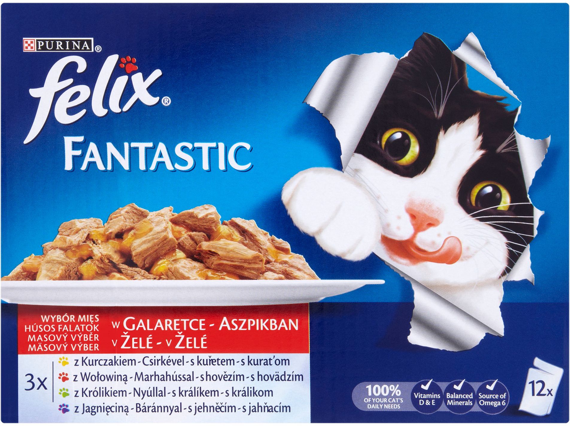 Felix Fantastic hrană pentru pisici - Selecție de casă în aspic  – Multipack (12 x 85 g) - zoom