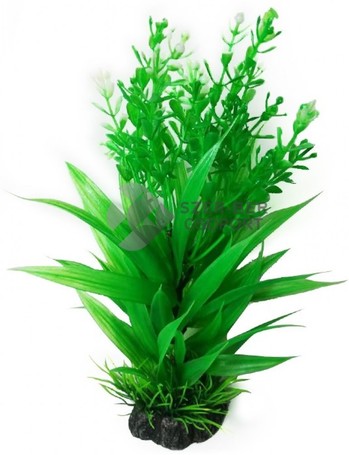Tengerifű akváriumi műnövény zöld növényekkel