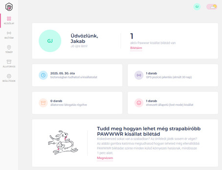 Pawwwr okosbiléta kisállatoknak
