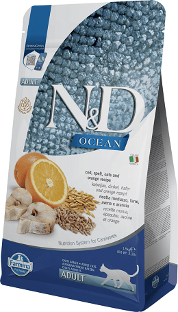 N&D Cat Ocean Adult Codfish & Orange Low Grain 1.5 kg