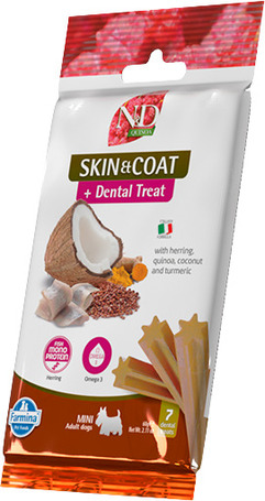 N&D Quinoa Skin & Coat Hering + Dental Treat