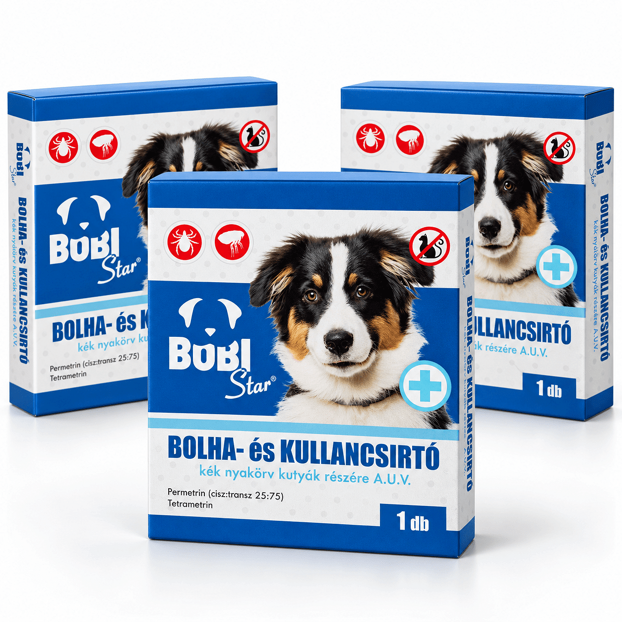 Bobi bolhairtó nyakörv kutyának