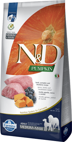 N&D Dog Grain Free Adult Medium/Maxi Lamb & Pumpkin