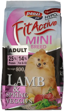 FitActive Originals Adult Mini Breed Hypoallergenic Lamb & Spring Veggies