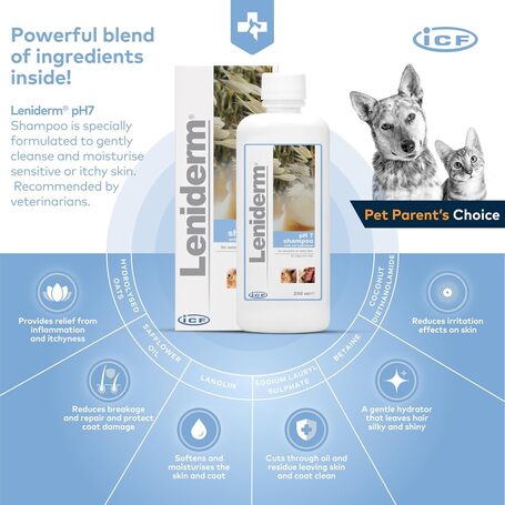 Leniderm viszketéscsillapító hatású sampon