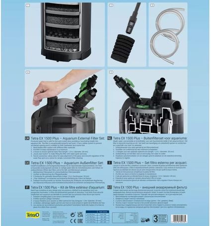 Tetra EX Plus 1000/1500 külső akváriumszűrő