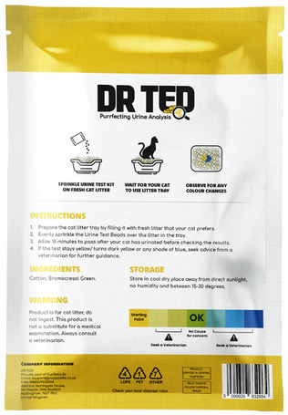 Dr Ted Cat Urine Test Kit - pH vizelet teszt macskáknak