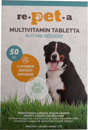 Re-pet-a multivitamin tabletta kutyáknak