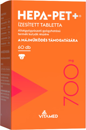 Hepa-Pet Plus májvédő hatású ízesített tabletta