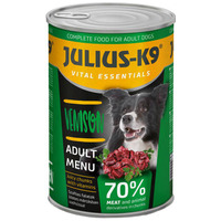 Julius-K9 Venison konzerv kutyáknak - Szaftos falatok szarvashússal