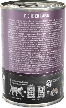 Leonardo nyúlhúsban gazdag konzerves macskaeledel