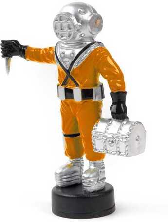 Mélytengeri búvár buborékoló akvárium dekor