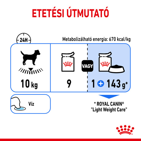 Royal Canin Light Weight Care - Nedves táp hízásra hajlamos felnőtt kutyák részére