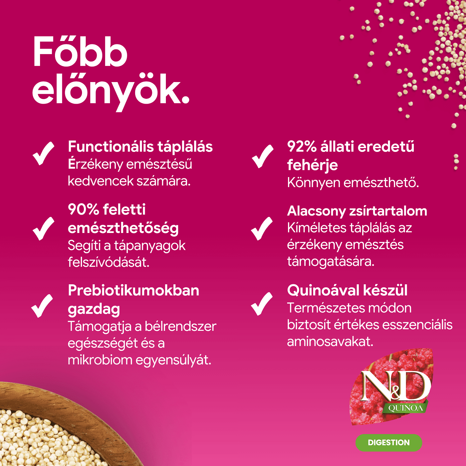N&D Dog Grain Free Quinoa Digestion Lamb