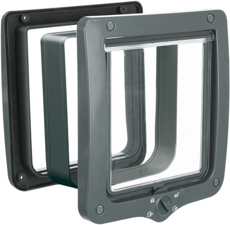 Trixie XL-es műanyag macska ajtó alagúttal