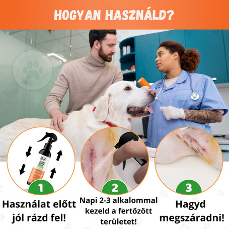 OurDogsLife bolha- és kullancs elleni spray kutyáknak