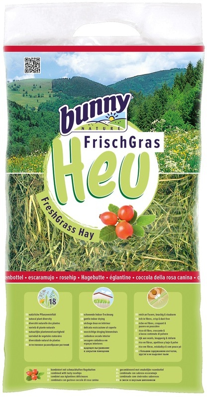 bunnyNature FreshGrass Hay with Rosehip - zoom