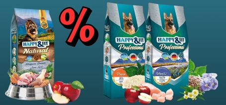 Zárjuk a hónapot 3 újabb Happy&Fit kutyatáp akcióval!