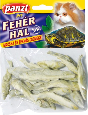 Panzi szárított fehér hal macska és teknős csemege