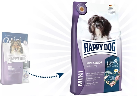 Happy Dog Fit & Vital Mini Senior | Táp kistestű idős kutyáknak