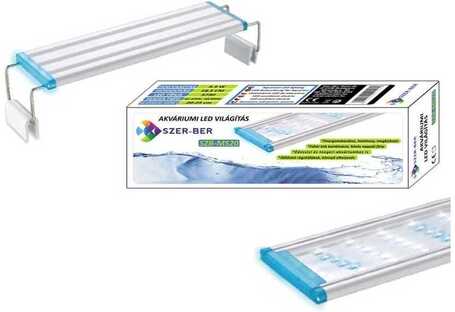 Szerber LED MS akváriumi világítás fehér és kék LED izzókkal