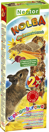 Nestor dupla rúd degunak csicsókával, fűmaggal és zöldséggel