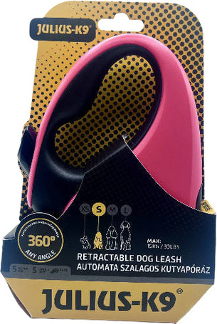 Julius-K9 automata szalagpóráz (Pink/Fekete)