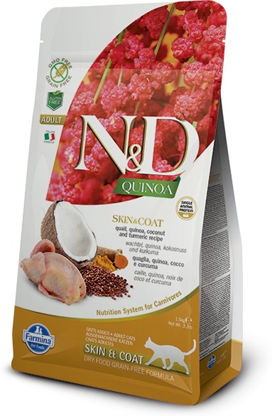 N&D Cat Grain Free Quinoa Skin & Coat Quail
