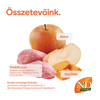 N&D Dog Grain Free Adult Mini sütőtök, vaddisznó & alma #5