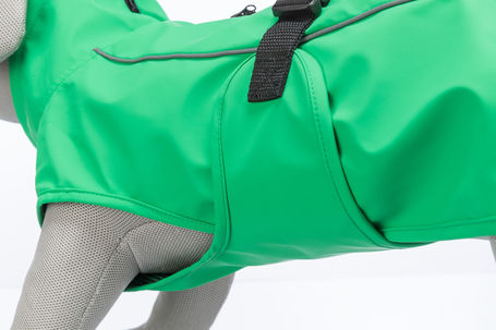 Trixie Vimy esőkabát kutyáknak, élénksárga, világoskék, zöld és piros színben