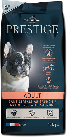 Pro-Nutrition Prestige Adult All Size Healthy Skin gabonamentes táp | Lazachússal | Felnőtt kutyáknak