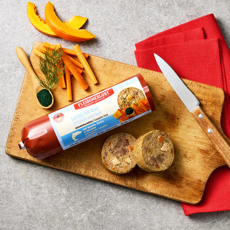 Meatlove párolt húsrolád - Lazac marhával és spirulinával