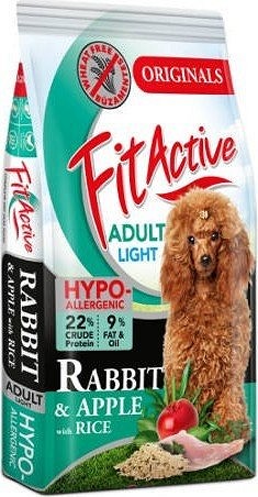 FitActive hrană hipoalergenică fără grâu cu iepure