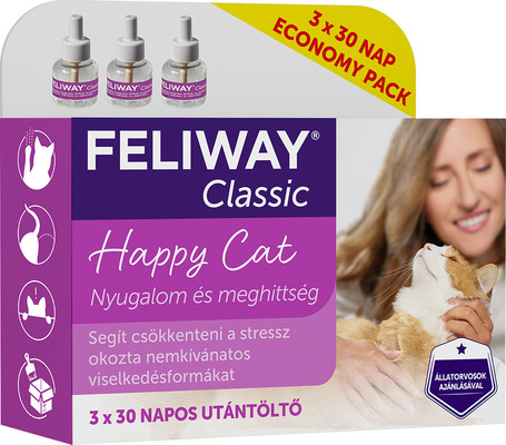 Feliway Classic nyugtató hatású párologtató macskáknak