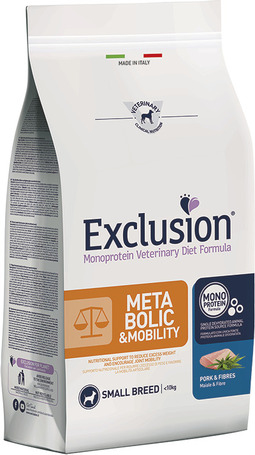Exclusion Dog Metabolic & Nobility Pork & Fibres Small Breed