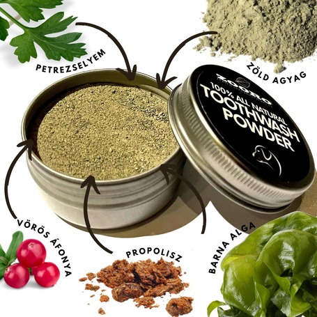 Zooro 100% természetes fogmosó por kutyáknak